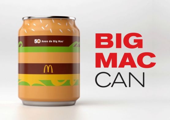  Em ação desenvolvida pela DPZ&T, Big Mac tem latinha personalizada pela Coca em seus 50 anos
