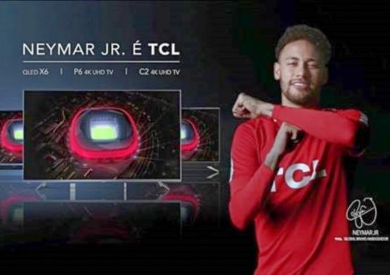 Neymar Jr. entra em campo em campanha da TCL