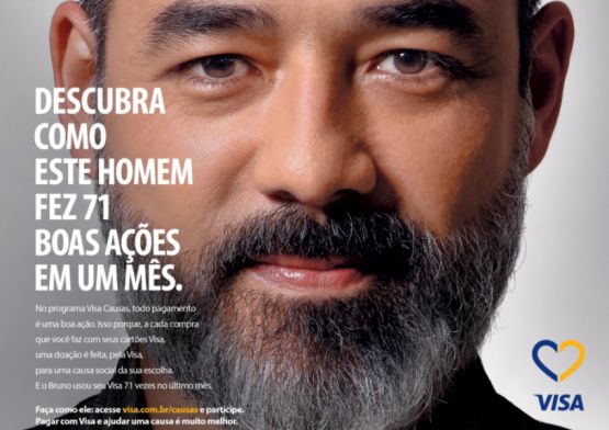 Visa coloca consumidor na capa da Veja em nova peça publicitária do Programa Visa Causas 